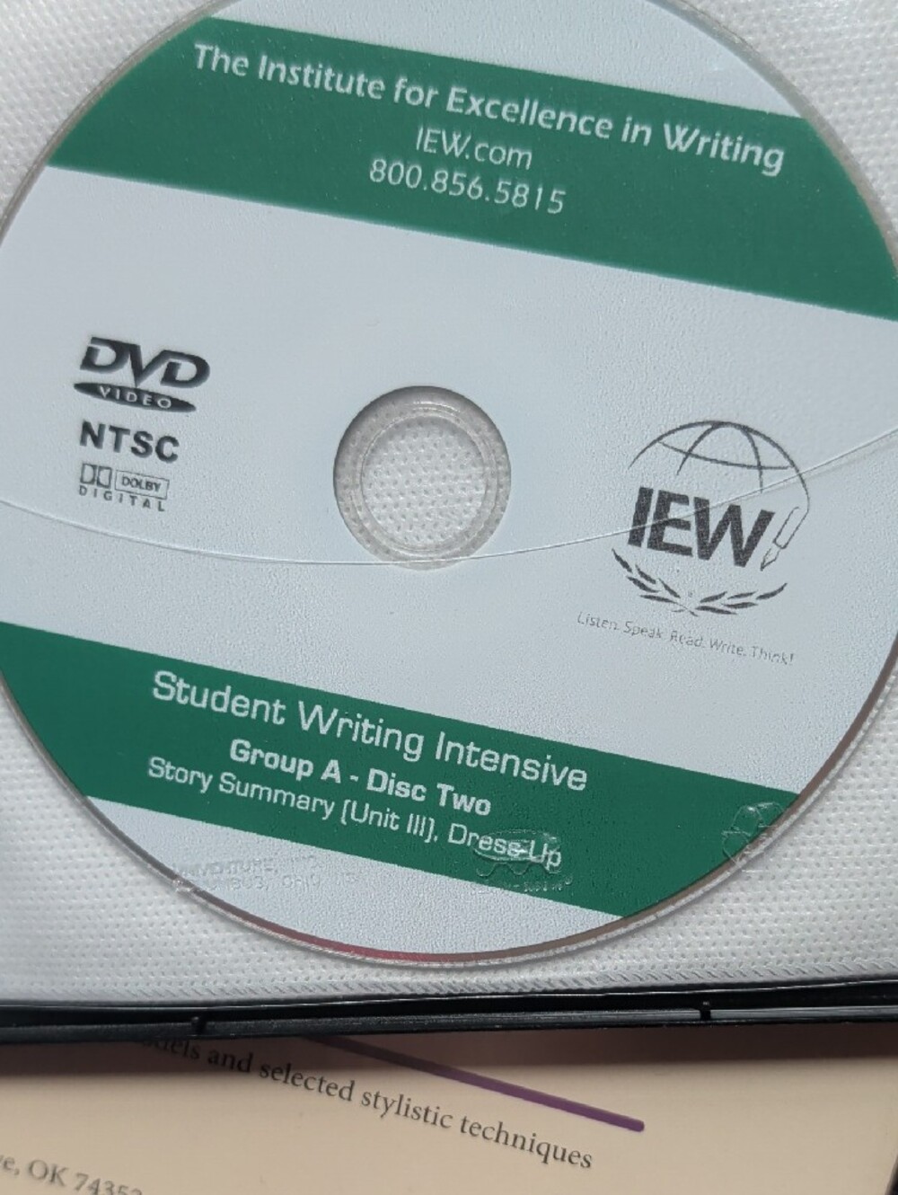 Student Writing Intensive Level A Set - IEW Institute For Excellence In Writing - Picture 9 of 11
